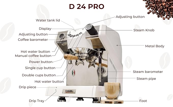 D24 PRO | High-Performance Coffee Brewer for Commercial/Home Settings